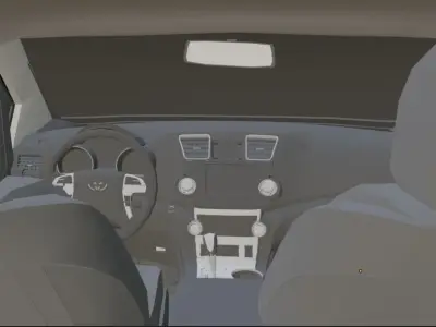 Toyota Hilux Low-poly 3D model