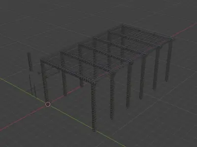 Truss System with LED Lighting  3D model