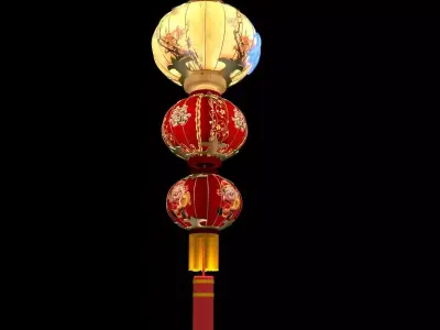 Chinese Red Lantern 3D model