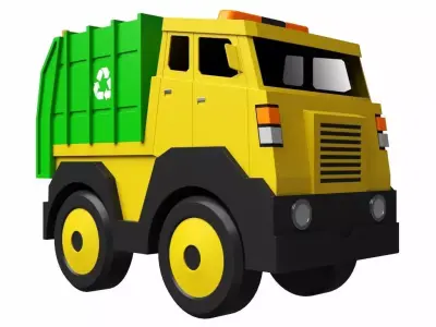 Toy Garbage Truck 3D model