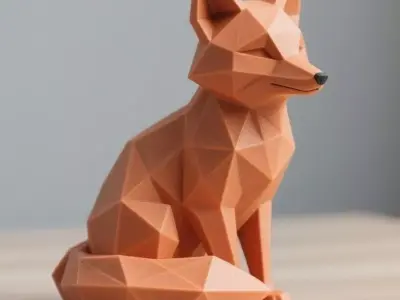 Low Poly Fox 3D print model