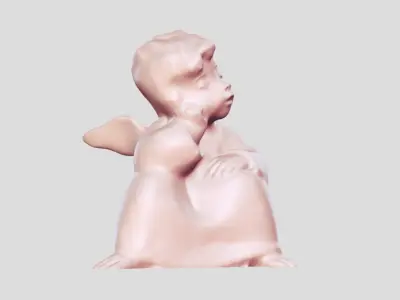 angel baby statue 3D print model
