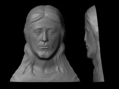 Jesus Christ Art CNC- ArtCam 3D print model