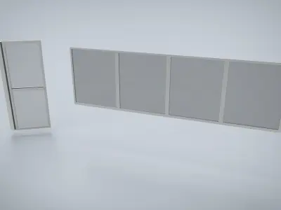 door window glass 3D model