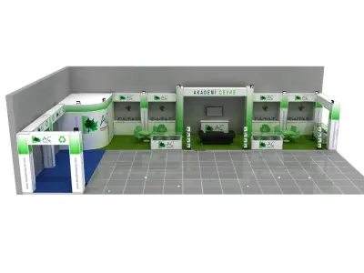 Modular Fair Stand  03 3D model