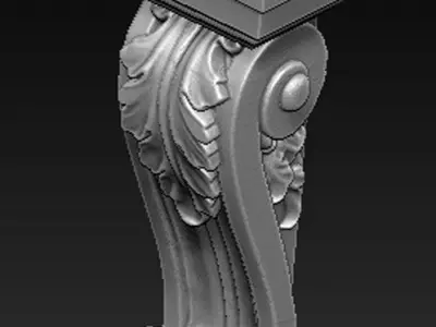 Corbel Decorative 5  3D STL model 3D print model