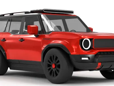 Overland Offroad Hybrid Vehicle HEV 4x4 3D model