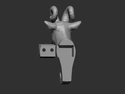 Goat Wall Hook 3D print model