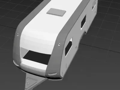 Hobby Caravan camper trailer campervan towhome 3D print model