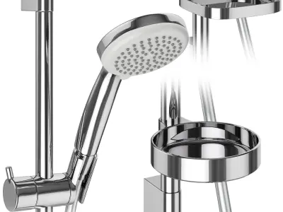 Faucets and shower systems Hansgrohe set 159 3D model