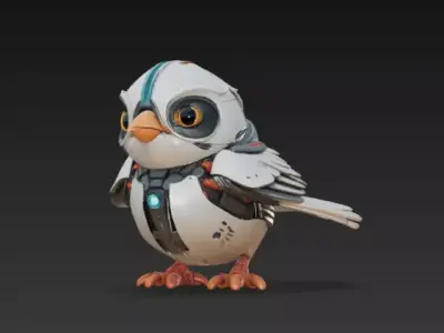 Coolest Robot-Bird Free 3D print model purchase