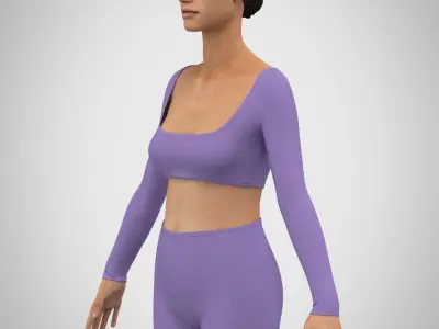 Knit suit Free 3D model