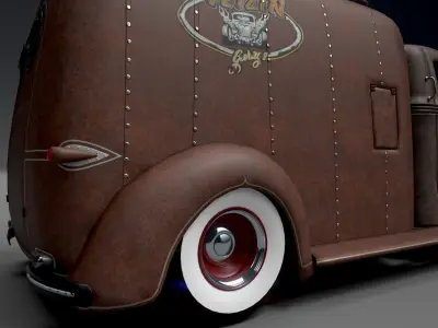 Food Truck Oldschool 3D model