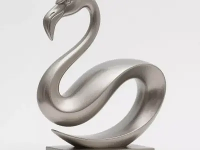 flamingo 3D print model