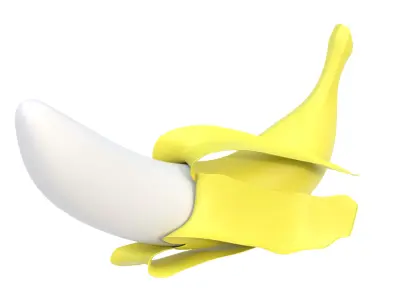 Banana plastic 02 3D model