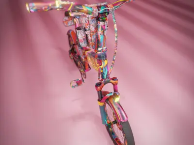 Artful Blaze Bike Low-poly 3D model