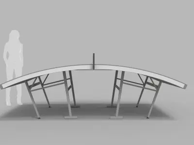 Teqball Table 3D model