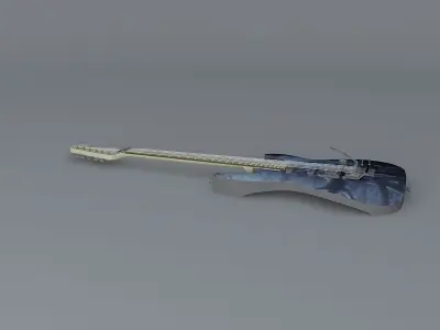 Haunted forestguitar Free 3D model