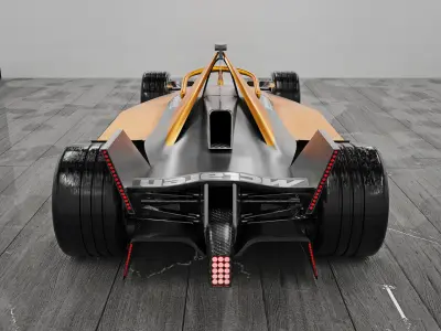 McLaren Formula E car 3D model
