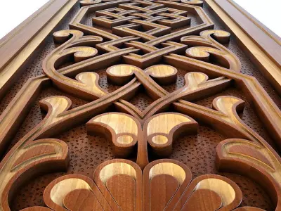 traditional moroccan woodworking  3D model