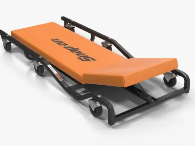 Car Creeper Orange JCW65R Low-poly 3D model