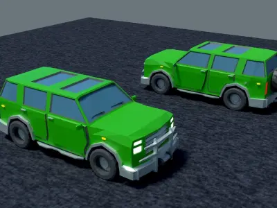 Jeep cra Low-Poly Free low-poly 3D model purchase