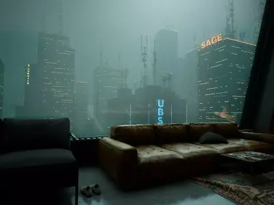 Penthouse Low-poly 3D model