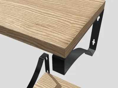 Wall Shelf Low-poly 3D model purchase
