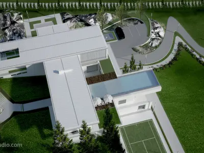 Vinik Modern Residential Villa Revit Model 3D model