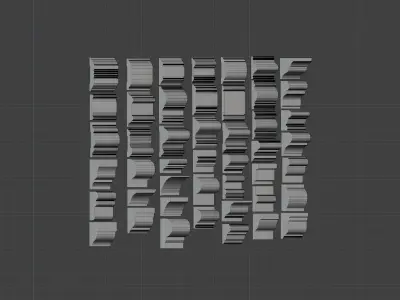 46 Classic Crown Moldings Pack Vol 1 3D model