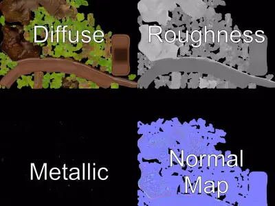 Elegant Bonsai Tree model pack Low-poly 3D model