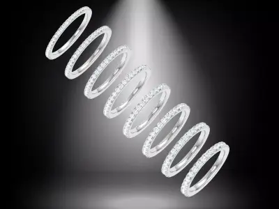 HALF ETERNITY BAND 3D print model