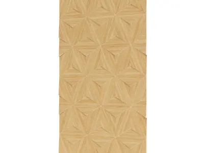 Wooden Decorative Wall Panel 3D model