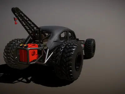 Beetle Modified Hot Rod 3D model
