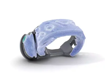 Futuristic Electronic Wristband Model Pack Low-poly 3D model