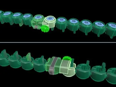 3mm Bezel Tennis Bracelet Links 3D print model