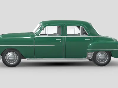 Dodge Coronet 1950 Low-poly 3D model