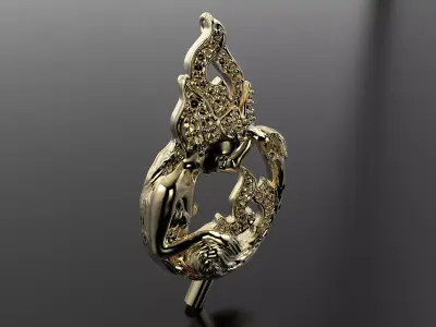 Magerit pendant 3D print model