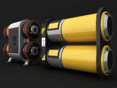 sci fi oil tanks free models Free 3D model