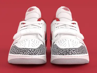 Air Jordan Legacy 312 Low Gym Red Low-poly 3D model