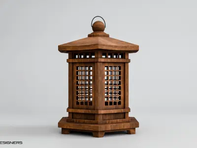 Japanese Lamp 3D model