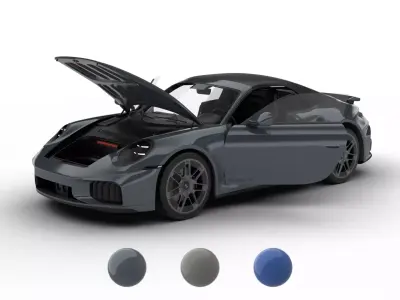 Porsche 911 Carrera Turbo S Cabriolet 2026 HQ 3d model 3D model