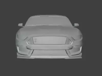 3D Printable Shell RC Car - 350R Muscle Car 3D print model