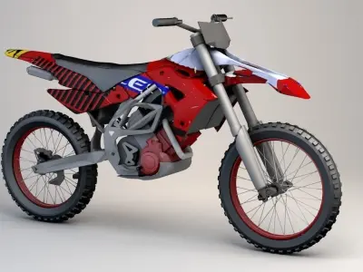 Sports Bike Pack Low-poly 3D model