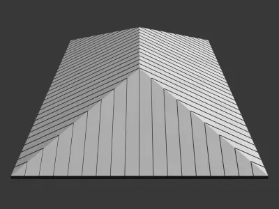 Metal roof 25O10 3D model