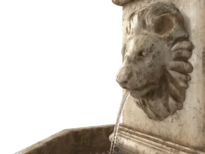 Classic Lion Fountain 3D model