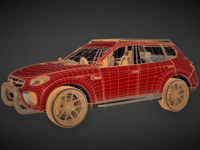 DAV Jeep 2017 Free low-poly 3D model