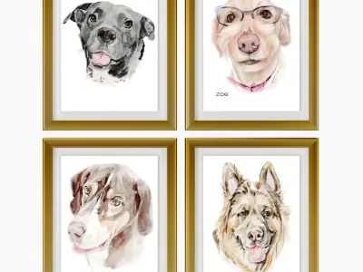 Art Frams 17- Happy Pet Art 3D model