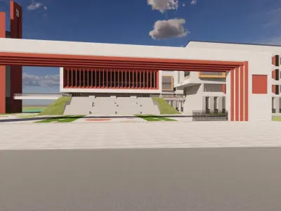 ACADEMY-primary school design 3D model