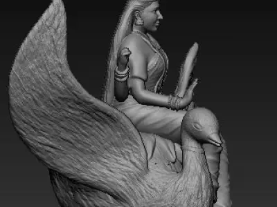 Lakshmi Idol 3D Printable model 4 3D print model